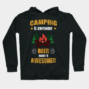 Camping and beer. Hoodie